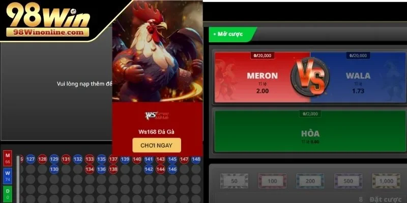 Tổng quan về đá gà trực tuyến tại 98WIN