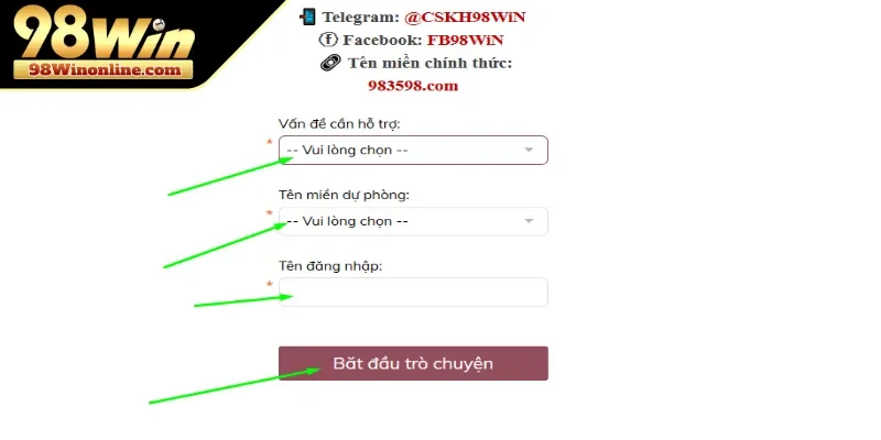 Gửi yêu cầu xác nhận với CSKH