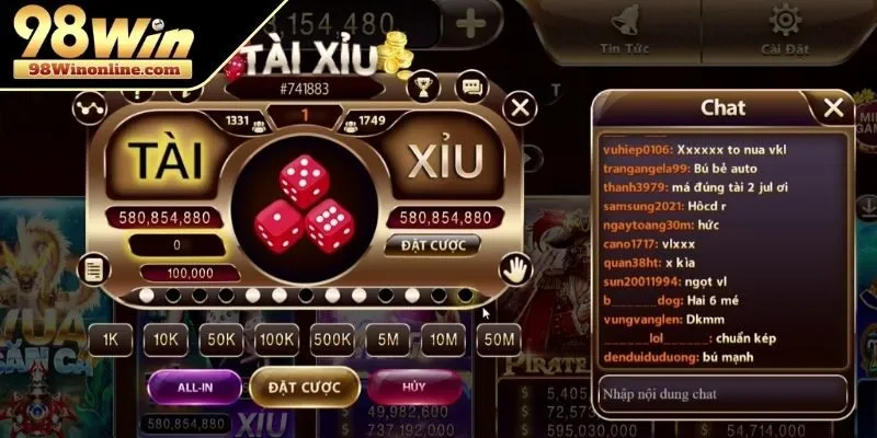 Các bước tham gia Tài Xỉu 98WIN