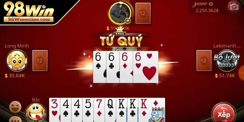 Xé quân lẻ của đối thủ bằng cách đánh chéo bài rác