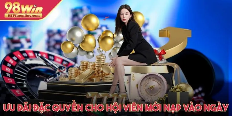 Ưu đãi đặc quyền cho hội viên mới nạp vào ngày 1,2,3,7,30