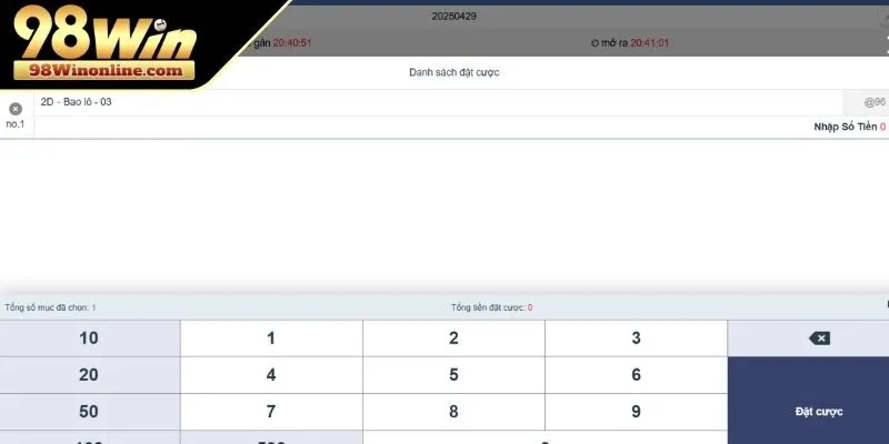 Các bước tham gia trải nghiệm cược xổ số